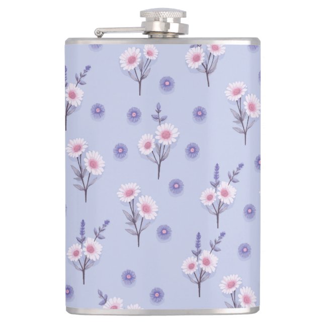 Fairy Dust Daisies Hip Flask (Front)
