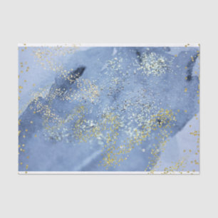 Fairy Dusted Blue Watercolor Cloud Tissue Paper