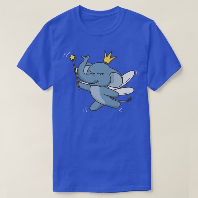 Fairy Elephant Wildlife Mystical Animal Elephant F T-Shirt (Design Front)