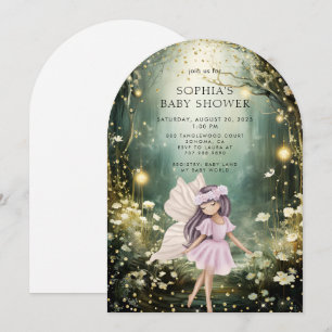 Fairy Enchanted Forest Baby Shower Invitation