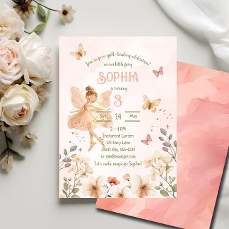 Fairy Enchanted Forest Birthday Invitation Card