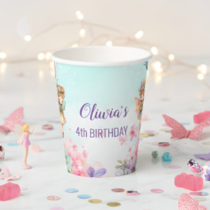 Fairy enchanted forest paper cup
