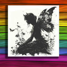 Fairy enchanted forest Silhouette theme