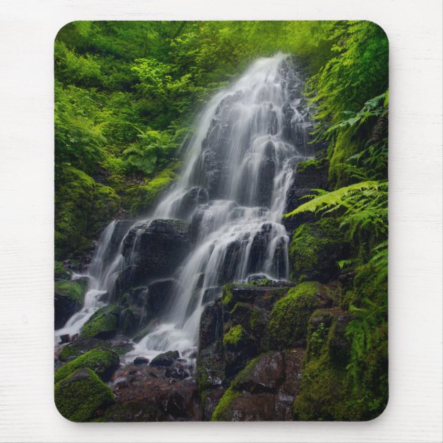 Fairy Falls | Colombia River Gorge Oregon. Mouse Pad (Front)