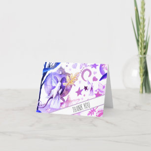 *~* Fairy Fantasy Castle Baby Shower Thank You Card