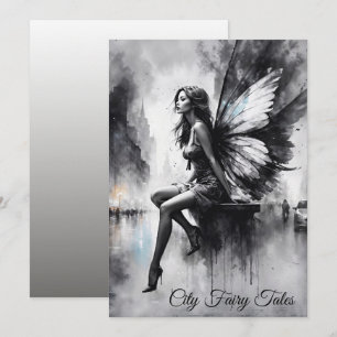 Fairy fantasy rainy night streets dream world invitation
