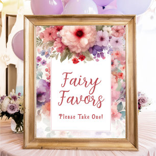 Fairy Favours Fairycore Garden Birthday Party Sign