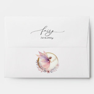Fairy First 1st Birthday Party Envelope