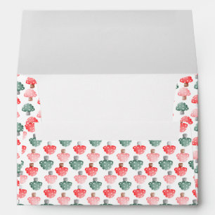 Fairy First Birthday Cute Colourful Mushroom  Envelope