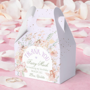 Fairy First Birthday Enchanted garden Whimsical Favour Box