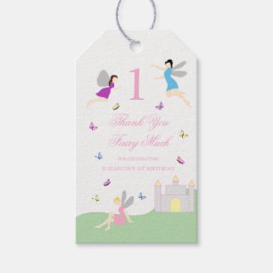 Fairy First Birthday Gift Tags