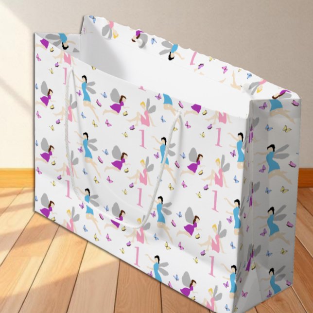 Fairy First Birthday Large Gift Bag (Creator Uploaded)