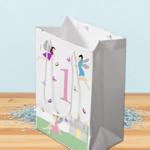 Fairy First Birthday Medium Gift Bag