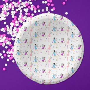 Fairy First Birthday Paper Plate