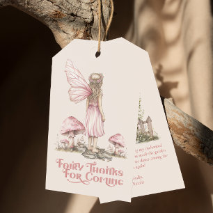 Fairy First Birthday Party Personalised Thank You Gift Tags