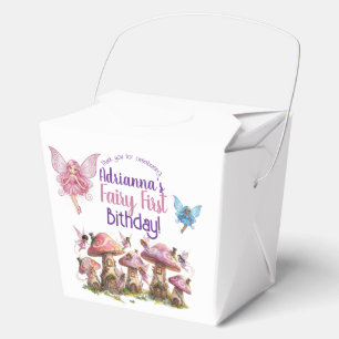 Fairy First, Pink Purple 1st Birthday Favour Box