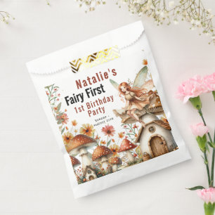Fairy First Theme Girl's 1st Birthday Party Favour Bag