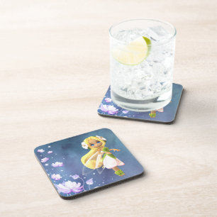 Fairy Floral Hard plastic coaster