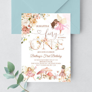 Fairy Floral Wildflower Garden Birthday Invitation