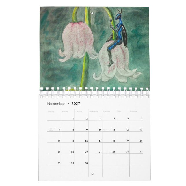 Fairy Flower calendar (Nov 2027)