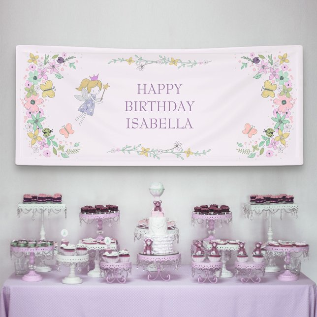 Fairy Flower Garden Any Occasion Lilac Girly Banner (Creator Uploaded)