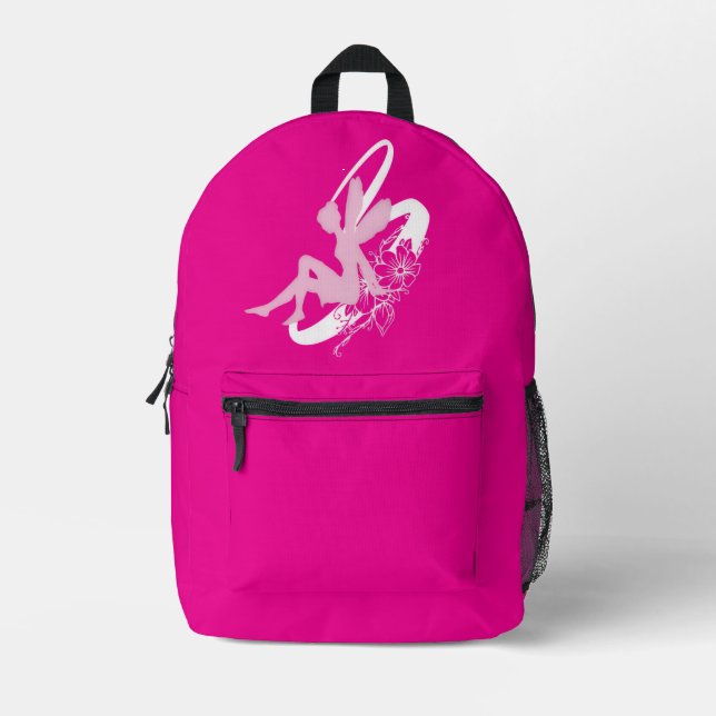 Fairy Flower Printed Backpack (Front)