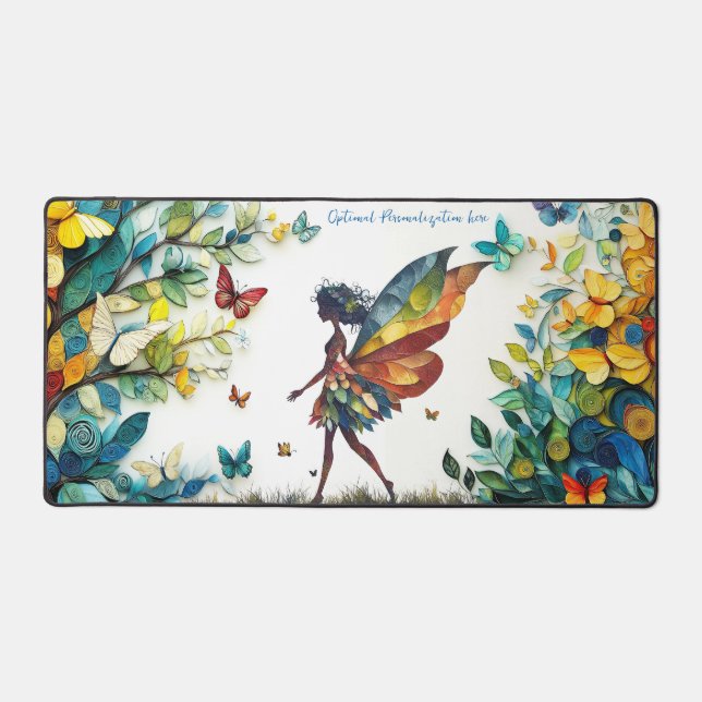 Fairy Flowers Desk Mat (Front)