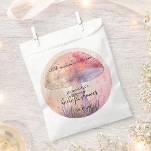 Fairy fly agaric baby shower favour bag