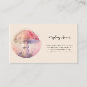 Fairy fly agaric - display shower enclosure card