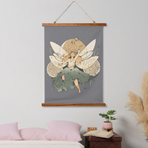 Fairy flying in the sky hanging tapestry