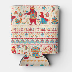 Fairy Forest Animals: Beige Background Can Cooler