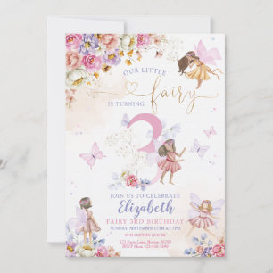 Fairy Forest Girl Birthday Magical Invitation