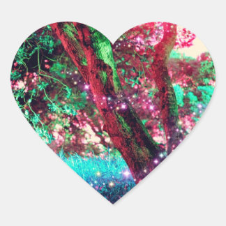 Fairy Forest Heart Stickers