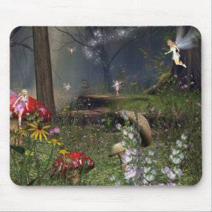 Fairy forest mouse pad