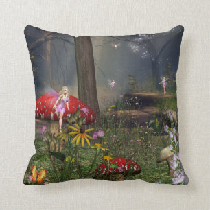 Fairy forest pillow