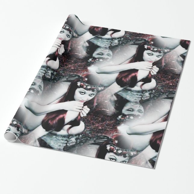 Fairy Foto Wrapping Paper (Unrolled)