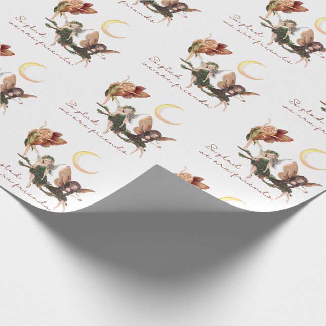 Fairy Friends Wrapping Paper  (Corner)