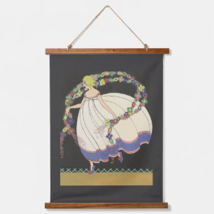 Fairy Frolicking With Flowers Hanging Tapestry