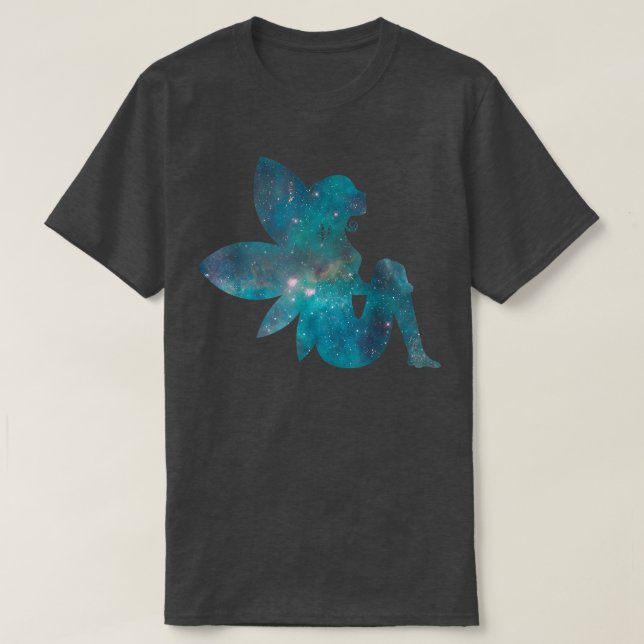 Fairy Galay Star Space Magic Sky Fairy Wings  T-Shirt (Design Front)
