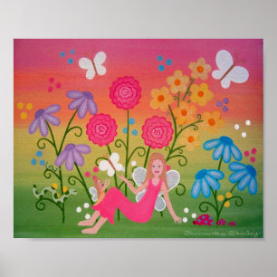 Fairy Garden - 8x10 Mother Daughter Girls Kids Art Poster