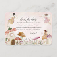 Fairy Garden Baby Books for Baby Invitation Insert