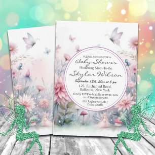 Fairy Garden Baby Shower Invitation