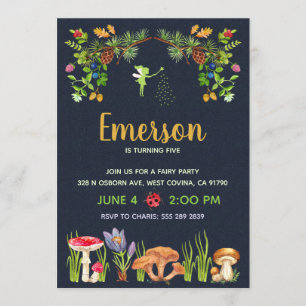 Fairy Garden Birthday Party Invitation