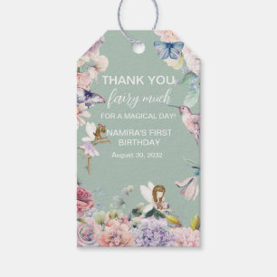 Fairy Garden Birthday Thank You Favour Gift Tags