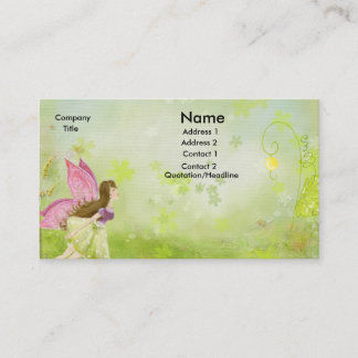 fairy garden business card