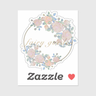 Fairy garden elegant pattern of rose flower classi