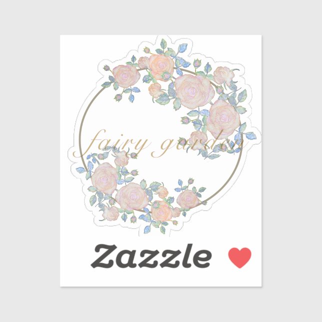 Fairy garden elegant pattern of rose flower classi (Sheet)