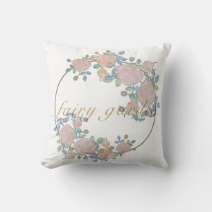 Fairy garden elegant pattern of rose flower classi cushion