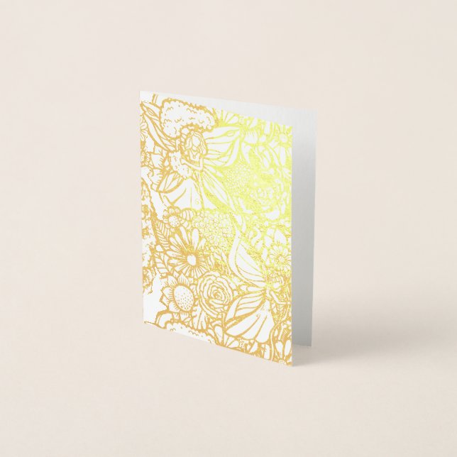 Fairy Garden Gardening Flower Gardens Fairies     Foil Card (Front)