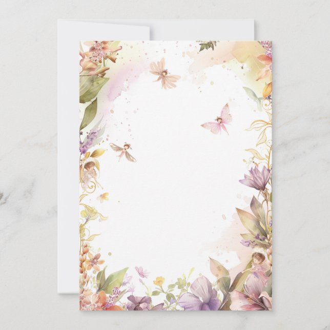 Fairy Garden Invitation (Front)